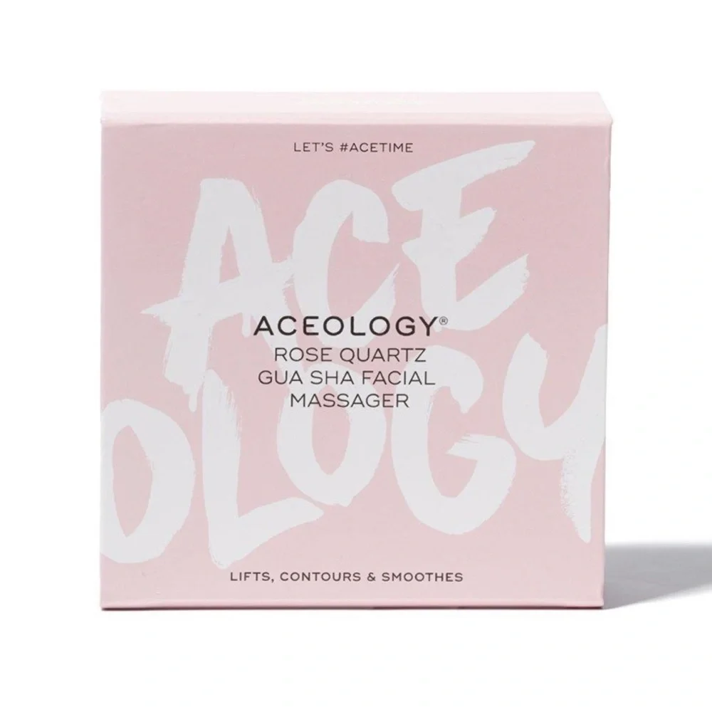 ACEOLOGY | ROSE QUARTZ GUA SHA FACIAL MASSAGER